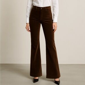 Vince Brown Flared Trousers